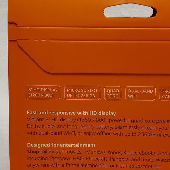 NIB-Factory Sealed Amazon Fire HD 8 w/Alexa (7th Generation) 16GB Color Black - Picture 7 of 12